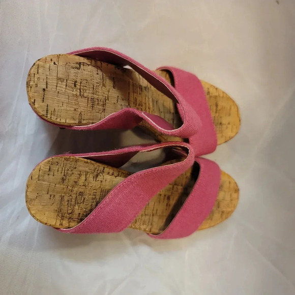 Pink canvas wedge - Picture 8 of 10